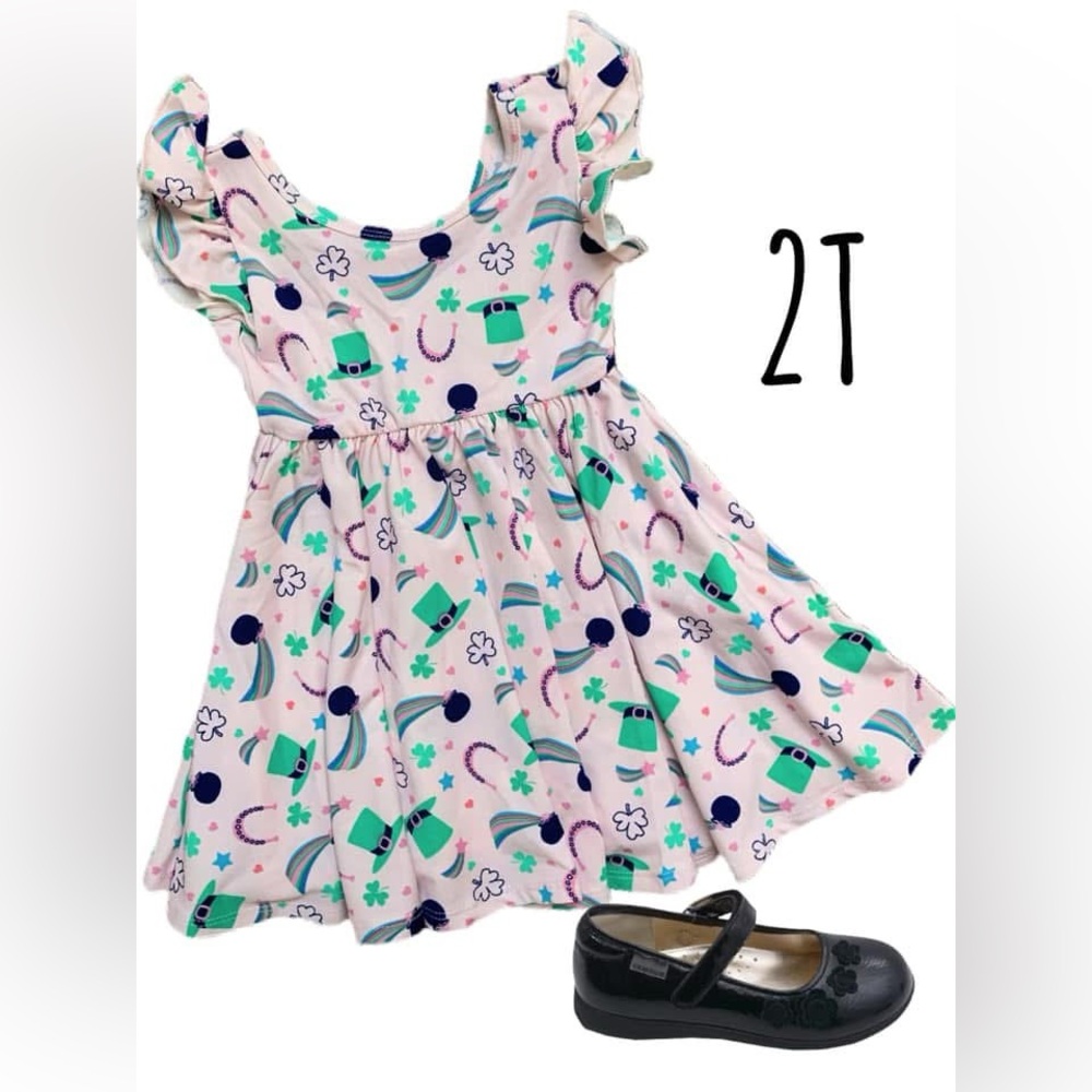 DotDotSmile Kids Dress with Fun St. Patrick’s Day Patterns